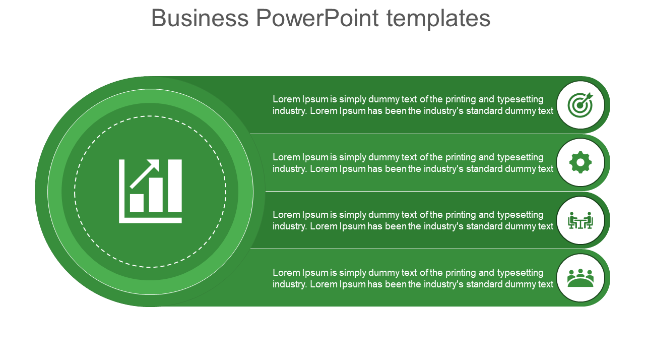 business powerpoint templates-green